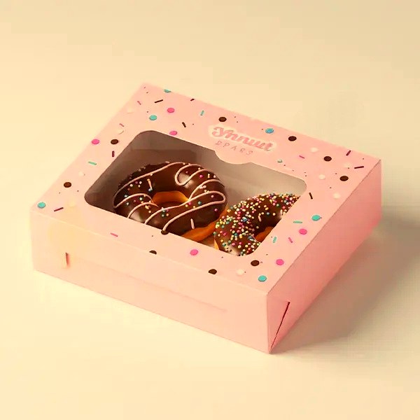 Custom Pink Donut Boxes